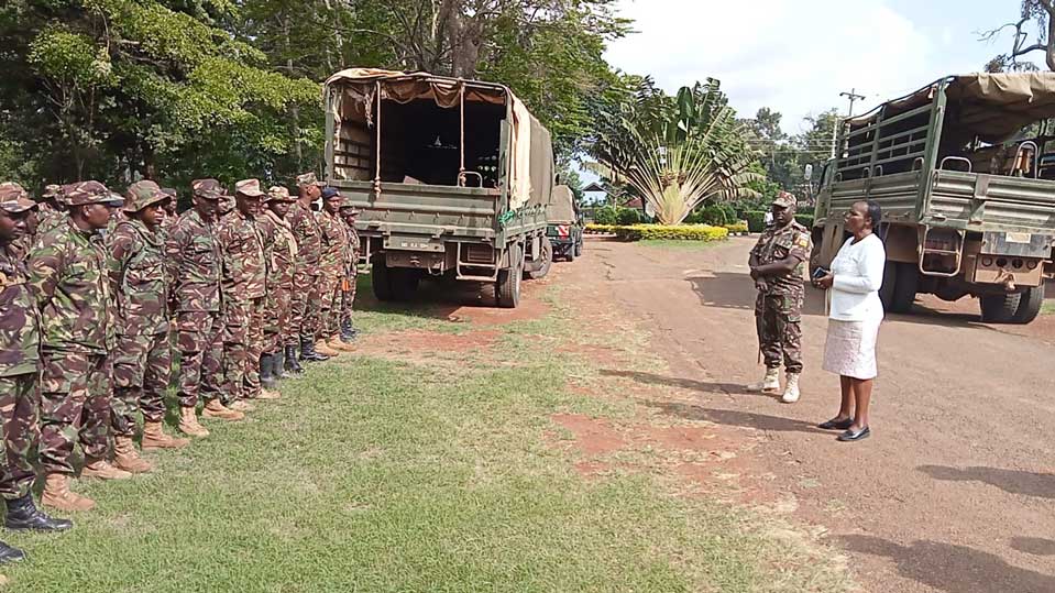 Kenya Army Officers from Isiolo Barracks Plant 4,500 Trees at Meru Teachers’ College
