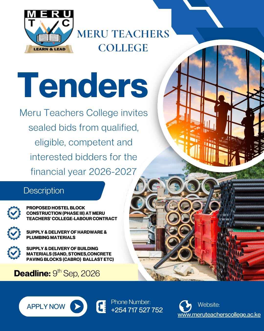 2026 August Tenders