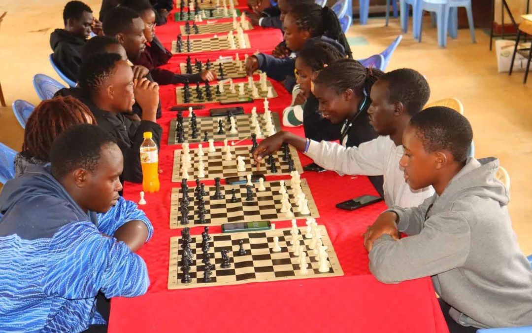 Chess Playing at Meru University.JPG